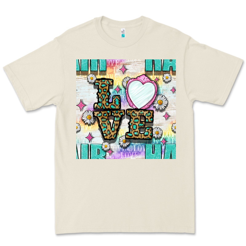 Leopard Love Hair And Mirror With Daisy Seamless Pattern Bbs Premium Tee by BundleAndBundleShop | Teevron
