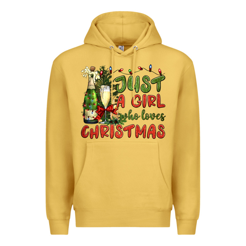 Just A Girl Who Loves Christmas Premium Hoodie by BundleAndBundleShop | Teevron