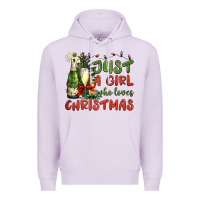 Lilac just a girl who loves christmas Premium Hoodie - BundleAndBundleShop
