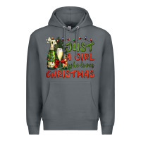 Rock just a girl who loves christmas Premium Hoodie - BundleAndBundleShop
