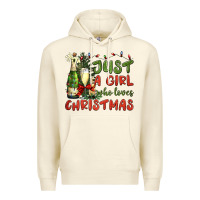 Sandshell just a girl who loves christmas Premium Hoodie - BundleAndBundleShop