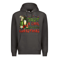 Smoke just a girl who loves christmas Premium Hoodie - BundleAndBundleShop