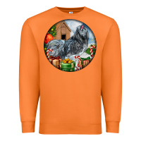 Carrot ameraucana rooster christmas Premium Sweatshirt - LillyAllenDesigns