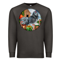 Smoke ameraucana rooster christmas Premium Sweatshirt - LillyAllenDesigns