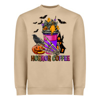 Mushroom Horror Coffee Heavyweight Sweatshirt - FaDigitalArtStudio