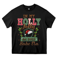 Black in my holly jolly babe era Heavy Core Tee - MaliasSmallBusiness