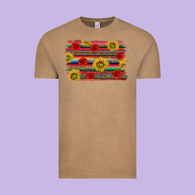Mexico Brushstroke Vintage Tee Designed By Texasbilliewilder