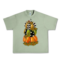 Oil Green pumpkin polka dot, sunflower Urban Heavy Tee - JahusDesignShop