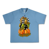 Pebble Blue pumpkin polka dot, sunflower Urban Heavy Tee - JahusDesignShop