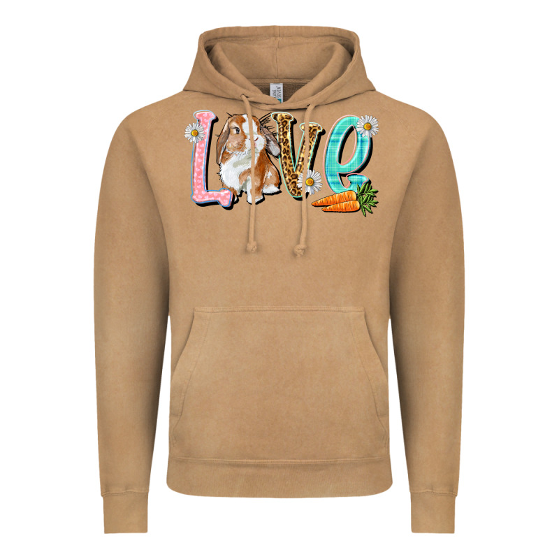 Love Easter Rabbit Vintage Hoodie by NancyCooperArtShop | Teevron