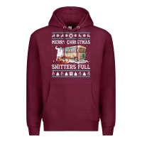 Burgundy merry christmas shitters full Premium Hoodie - tuanDangUi