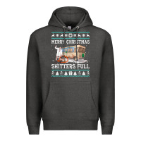 Charcoal Heather merry christmas shitters full Premium Hoodie - tuanDangUi