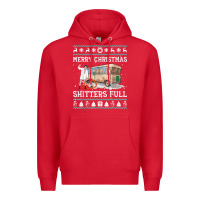 Red merry christmas shitters full Premium Hoodie - tuanDangUi