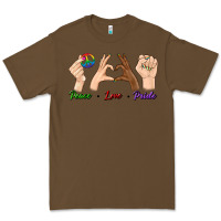 Cacao Peace Love Pride Premium Tee - BundleAndBundleShop