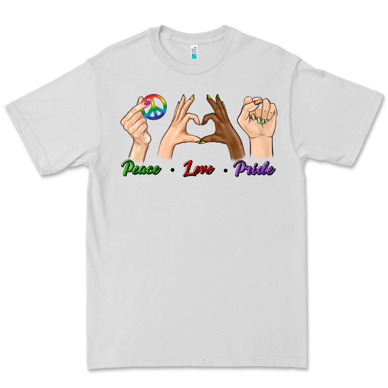 Peace Love Pride Premium Tee by BundleAndBundleShop | Teevron