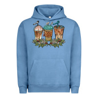 Pigment Pebble Blue western coffees Urban Hoodie - BarkalooDesign