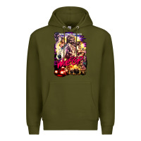 Army Green wolfcop Premium Hoodie - tuanDangUi