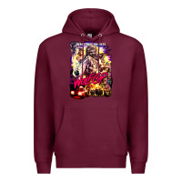 Burgundy wolfcop Premium Hoodie - tuanDangUi