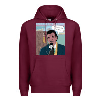 Burgundy groundhog day Premium Hoodie - tuanDangUi