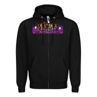 Black halloween mama libbey glass Zipper Hoodie - BundleAndBundleShop