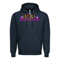 Navy halloween mama libbey glass Zipper Hoodie - BundleAndBundleShop