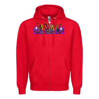 Red halloween mama libbey glass Zipper Hoodie - BundleAndBundleShop
