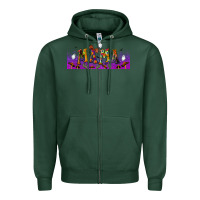 Sports Green halloween mama libbey glass Zipper Hoodie - BundleAndBundleShop