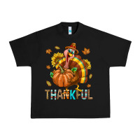 Black Thankful Turkey Urban Heavy Tee - texasbilliewilder