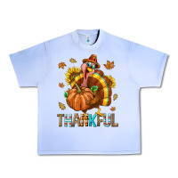 Grape Ice Thankful Turkey Urban Heavy Tee - texasbilliewilder