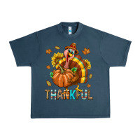 Midnight Navy Thankful Turkey Urban Heavy Tee - texasbilliewilder