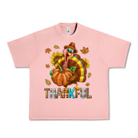 Salmon Thankful Turkey Urban Heavy Tee - texasbilliewilder