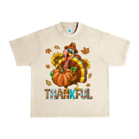 Sandshell Thankful Turkey Urban Heavy Tee - texasbilliewilder
