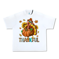 White Thankful Turkey Urban Heavy Tee - texasbilliewilder