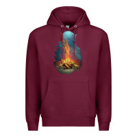 Burgundy Limited Edition Dark Souls Premium Hoodie - tuanDangUi