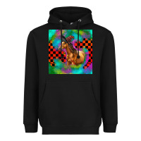 Black Halloween Quarter Horse Heavyweight Hoodie - LillyAllenDesigns