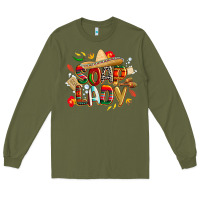 Army Green cinco de mayo soap lady Long Sleeve Tee - CowGirlArtShop