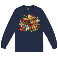Navy cinco de mayo soap lady Long Sleeve Tee - CowGirlArtShop