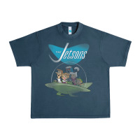Midnight Navy The Jetsons Ship Urban Heavy Tee - tuanDangUi