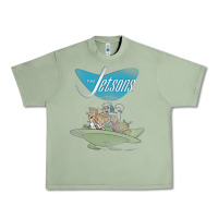 Oil Green The Jetsons Ship Urban Heavy Tee - tuanDangUi