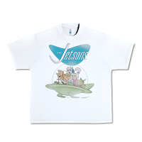 White The Jetsons Ship Urban Heavy Tee - tuanDangUi