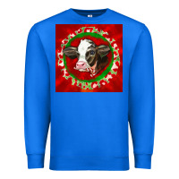 True Royal christmas holstein calf face Premium Sweatshirt - LillyAllenDesigns