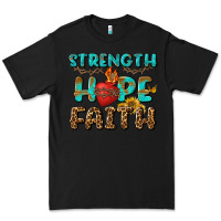 Black Strength Hope Faith Premium Tee - BundleAndBundleShop