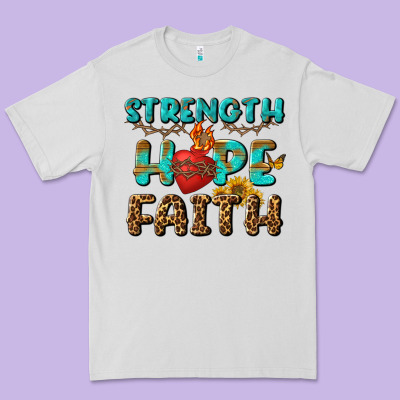 Strength Hope Faith Premium Tee Designed By Bundleandbundleshop