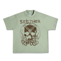 Oil Green Seether Octoskull Urban Heavy Tee - tuanDangUi