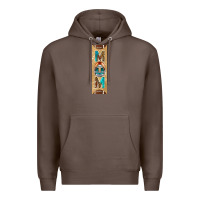 Coffee american football with leopard pen wraps Premium Hoodie - BundleAndBundleShop
