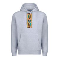 Heather Grey american football with leopard pen wraps Premium Hoodie - BundleAndBundleShop