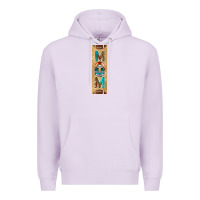 Lilac american football with leopard pen wraps Premium Hoodie - BundleAndBundleShop
