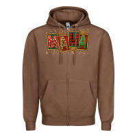 Chestnut mama christmas Zipper Hoodie - FaDigitalArtStudio