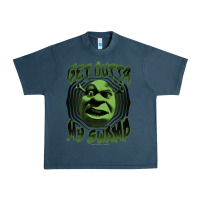 Midnight Navy Shrek Get Outta My Swamp Urban Heavy Tee - tuanDangUi