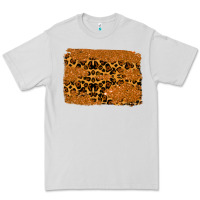 Dove Grey leopard glitter background Premium Tee - RanaPortraitStore